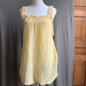 Mabella Chic Apron romper in yellow